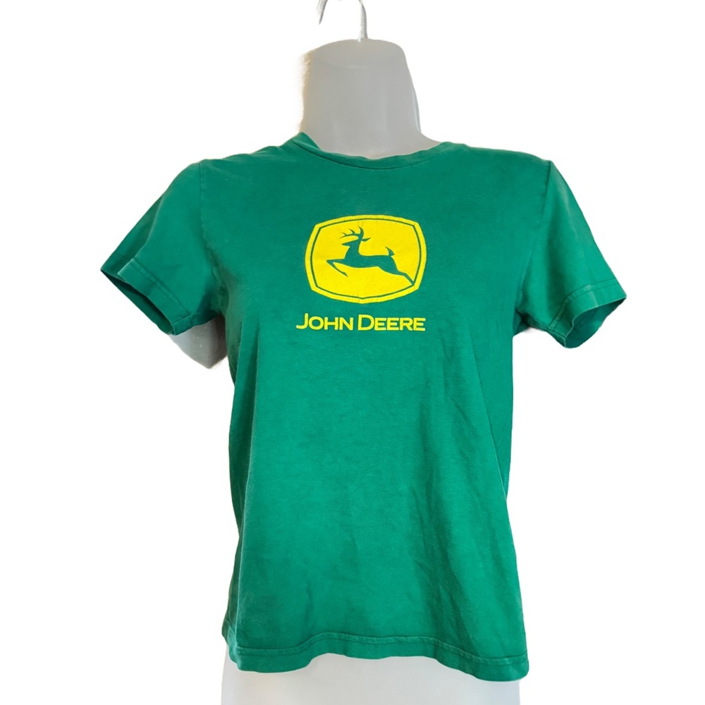 John Deere Boy’s 100% Cotton Vibrant Green Medium T Shirt with Logo